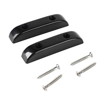 Imagem de 2 PCs Bass Guitar Thumb Rest I-Slip Lightweight Plástico Porta de Dedão para Jazz Bass 01 (GM01 preto)