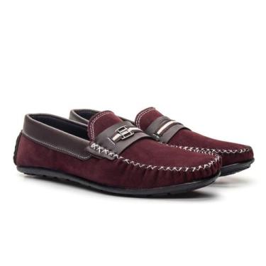 Imagem de Mocassim Masculino Sapatilha Casual Leve Camurça Sapato Drive Sola de 