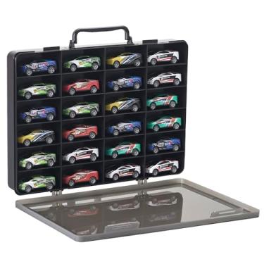 Imagem de Estojo de armazenamento de brinquedos para carro Hot Wheels, para carro Matchbox, para 5 séries Surprise Mini Brand 1, 2, 3, 4, para mini brinquedo e mais. - Organizador de brinquedos com 24