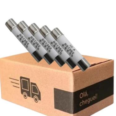 Imagem de Fusível de Cerâmica 10A - 250V - Tamanho 16x30 para Microondas - Compe