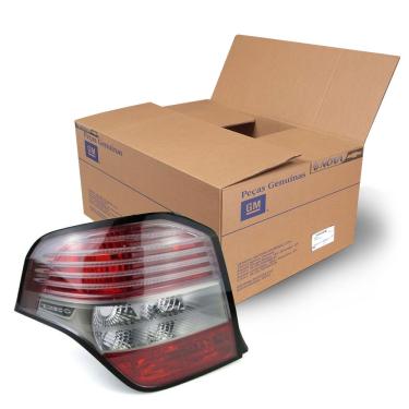 Imagem de Lanterna Traseira Lado Esquerdo Vermelha Filete Transparente Sem Neblina Pecas Genuinas Gm Agile