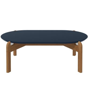 Imagem de Mesa De Centro Oblonga Sala De Estar 06009 Azul Cobalto Cedro Dcasa