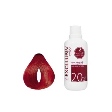 Imagem de Kit Coloração Haskell Excllusiv 0.6 + Água Oxig Haskell 20Vol