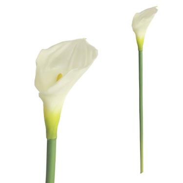 Imagem de Haste Copo de Leite em Silicone Artificial Decorativa 76cm