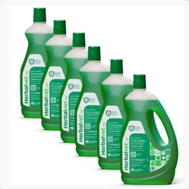 Imagem de Desinfetante Para Canil Herbalvet Ouro Fino - Kit 6 Litros - OuroFino