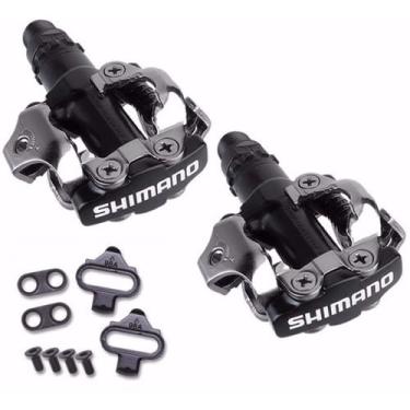 Imagem de Pedal Mtb Shimano M520 Preto Com Tacos Na Caixa