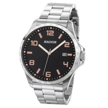 Imagem de Relógio Magnum Masculino Ref: Ma34450P Casual Prateado