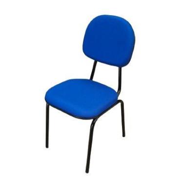 Imagem de Cadeira Secretária Tecido Azul - SchoolCenter