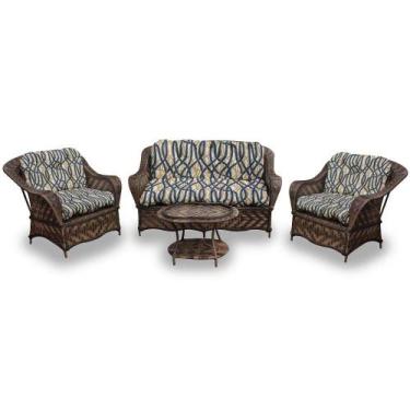 Imagem de Conjunto de Sofás Fibra Sintética Nairóbi - 1 Sofá 2 L + 2 Poltronas +