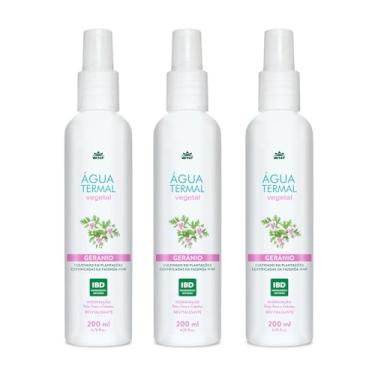 Imagem de Kit 3 Água Termal Vegetal de Gerânio 200 ml – Hidratação, Equilíbrio e Revitalização Natural