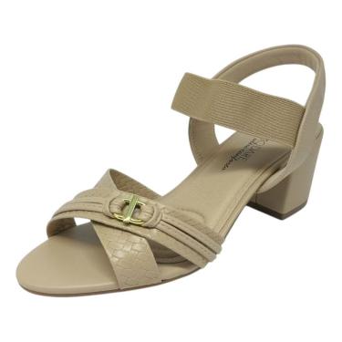 Imagem de Sandália Feminina Ultra Conforto Salto Bloco Médio Modare