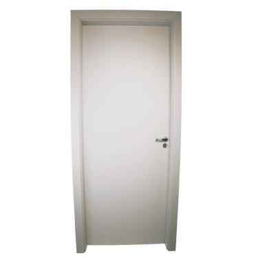 Imagem de Kit Porta de Madeira Completa 213x94cm Batente 12cm Lado Direito Cinza TX