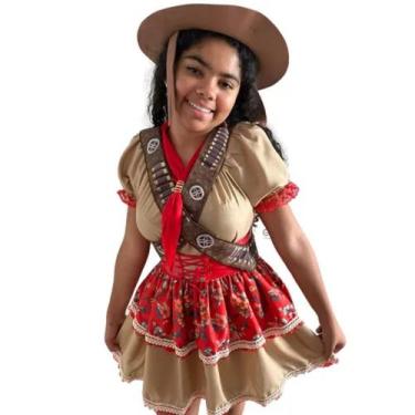 Imagem de Fantasia Festa Junina Infantil Cangaceira Maria Bonita - Masquerade, g