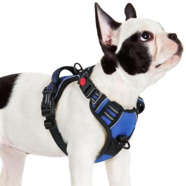Imagem de Arnês para cães rabbitgoo Small Blue S No Pull com alça de controle