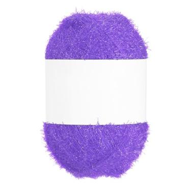 Imagem de PATIKIL Fio Scrubbie de 218 metros, fio de poliéster brilhante Scrubbie vermelho brilhante coração de vidro para panos de prato crochê, tricô, artesanato, artesanato, tapete, suéter, cachecol, chapéu