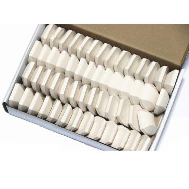 Imagem de Hongso Briquetes de cerâmica para churrasqueira a gás para modelos Turbo Classic Elite e Nexgrill, 54 peças de briquetes de churrasco a gás, CRCB54