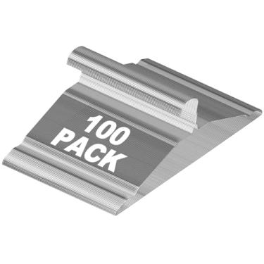 Imagem de Cabides para casacos, pacote com 100, cabides de metal para roupas, resistentes, antiderrapantes, ultrafinos, com economia de espaço, para armário, roupas, camisas, ternos, calças, 41 cm