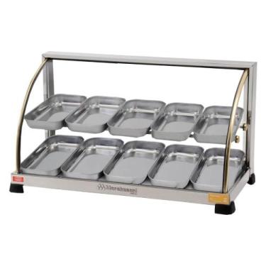 Imagem de Estufa para Salgados 10 Bandejas Dupla Marchesoni Linha Ouro Inox 220V
