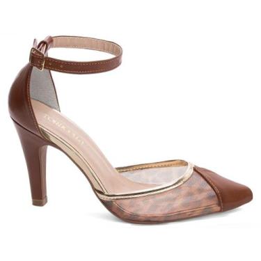 Imagem de Sapato Social Scarpin Salto Alto Stiletto 9cm Bico Fino Feminino - Tor