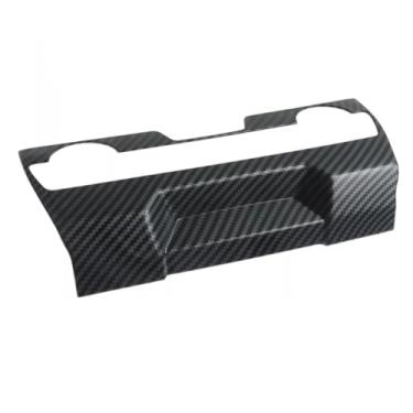 Imagem de DBEIXIWEI Painel de interruptor AC de painel central interno de fibra de carbono antiderrapante antiarranhões para Civic 10ª geração 2016-2021