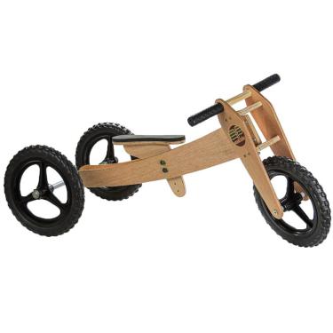 Imagem de Bicicleta De Madeira Woodbike 3 Estágios Woodline Preto