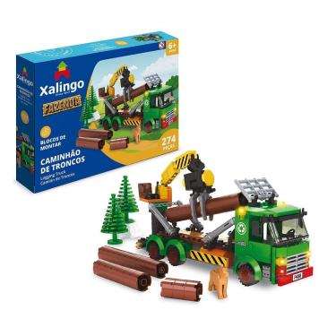 Imagem de Blocos De Montar Fazenda Caminhão De Troncos 274 Peças