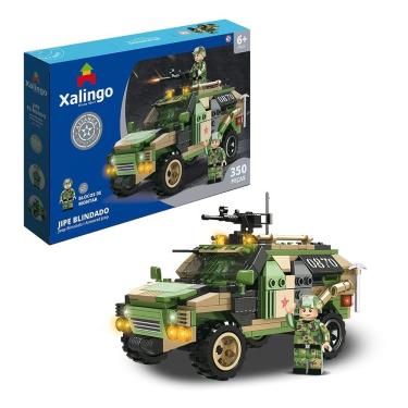 Imagem de Blocos De Montar Aliança Justiça E Paz Jipe Blindado 350 Peças