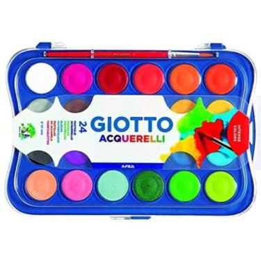 Imagem de Aquarela Em Pastilha Acquarelli 24 Cores Giotto