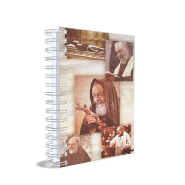 Imagem de Caderno Universitário Padre Pio, Tamanho Universitário, Doce Sonho Ateliê