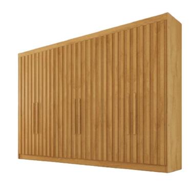 Imagem de Guarda Roupa 6 Portas Ripadas Potente Ripado MDF - Móveis Europa