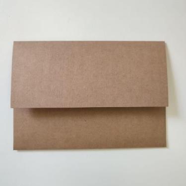 Imagem de Envelope Kraft Rústico para Convite 24x17cm  Papel 180g Luxo 50 Unidad