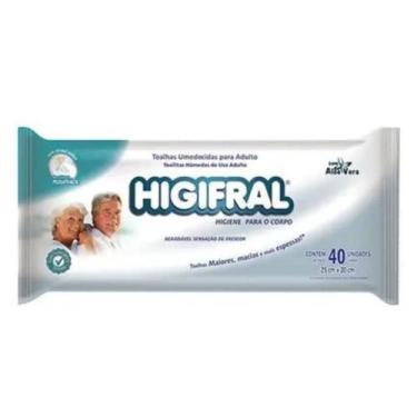 Imagem de Higifral Toalhas Umedecidas Adulto C40  Eurofral - Eurofral Indust De 