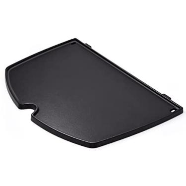 Imagem de Criditpid Chapa De Ferro Fundido 6559 Para Acessórios Churrasqueiras A Gás Weber Séries Q2000, Q2200, Q2400, Q200, Q220, Q240, Q260, Peças Reposição Grelha Q, 15,3 X 10,8"