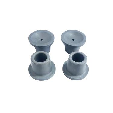 Imagem de Ykyjch Pontas De Substituição Para Cadeira Banho 1" Borracha Resistente Banho, Banco Transferência Banheira, Pés Antiderrapantes 4 Unidades Cinza