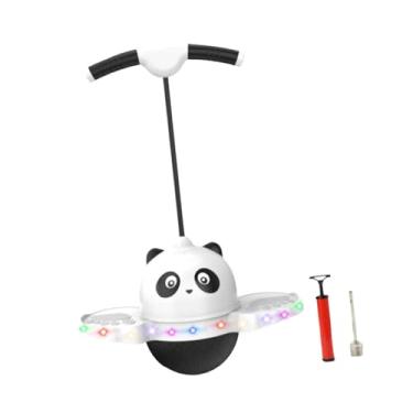 Imagem de Vaveren Pogo Pular Bola Placa de Salto com Luz Meninos Forte Aperto Engraçado Brinquedo de Salto Alto Bola Quicando para Brinquedos Internos Treinamento Do Co, Branco