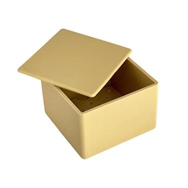 Imagem de CapaBunga Cofre De Queijo Para Geladeira, Recipiente Armazenamento Artesanal Reutilizável Silicone Grau Alimentício 5X5X3,5" Fácil Limpar, Refrigerador, Biscoito