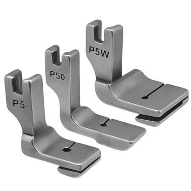 Imagem de Fbshicung Calcador Industrial Para Costura, 3 Peças, #P5 P50 P5W, Com Franzimento Duplo, Plissado, Máquina De Costura Juki Brother Singer