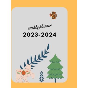 Imagem de weekly planner 2023-2024: large weekly planner 8.25x11,105 pages