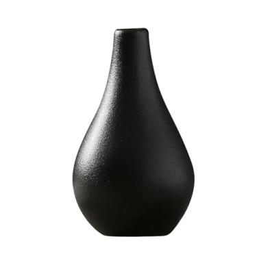Imagem de WeiLaiKeQi Vaso de cerâmica para arte, vaso para flores, suporte para arranjo de flores, ornamento para estante, Style D