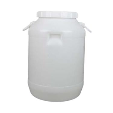 Imagem de YWJLQH Balde de PP para armazenamento de alimentos, organizador de suprimentos, balde de mel, caixa de armazenamento para café de tinta, interior e exterior, 50 L Round