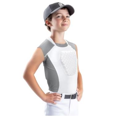 Imagem de Camiseta juvenil de beisebol com proteção de diamante ilimitado Sports, Branco, Small