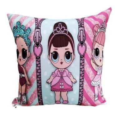 Imagem de Kit 02 Capas de Almofada Estampada Infantil 45cm x 45cm Kids - Stinely