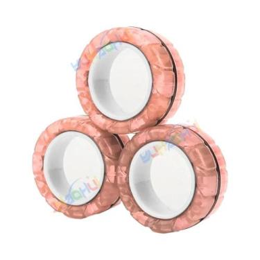 Imagem de Conjunto de 3 Giradores Magnéticos Coloridos - Brinquedo Antiestresse 