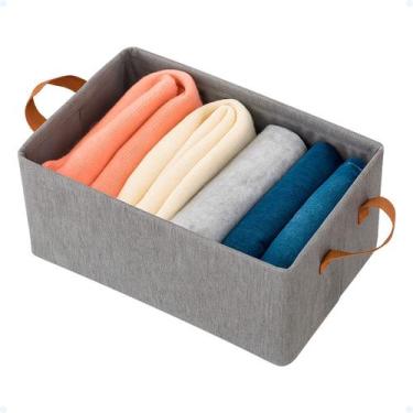Imagem de Cesto Organizador 25L De Guarda Roupa Caixa Gaveta Dobrável - Cartizze
