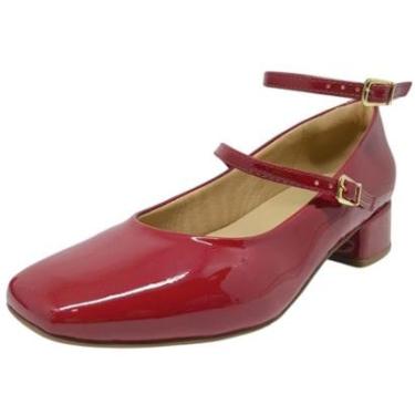 Imagem de Sapato Feminino Salto Baixo Boneca Conforto Sua Cia-Feminino