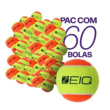 Imagem de Bola para Beach Tennis Zeiq  Pacote com 60 unidades