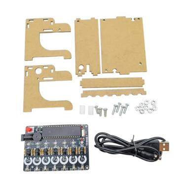 Imagem de BaotyJie Módulo de teclado criativo sem cordas, estável, faça você mesmo, conjunto de teclado eletrônico, projetos de soldagem, rádio para iniciantes, Finalizado