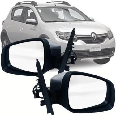 Imagem de Par Retrovisor Elétrico Com Pisca Renault Sandero Logan 2014 2015 2016