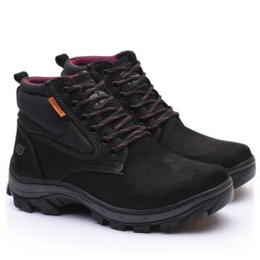 Imagem de Bota Feminina Segurança EPI CA Gogowear 100 Couro ref Duster cor Preto