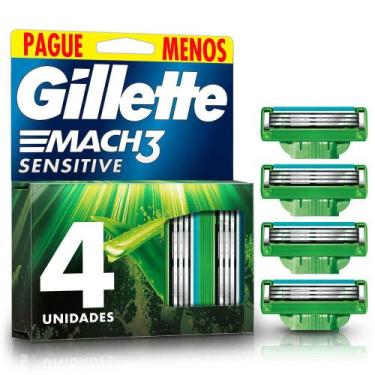 Imagem de Carga Gillette Mach3 Sensitive Leve 4 Pague 3 - Mach 3